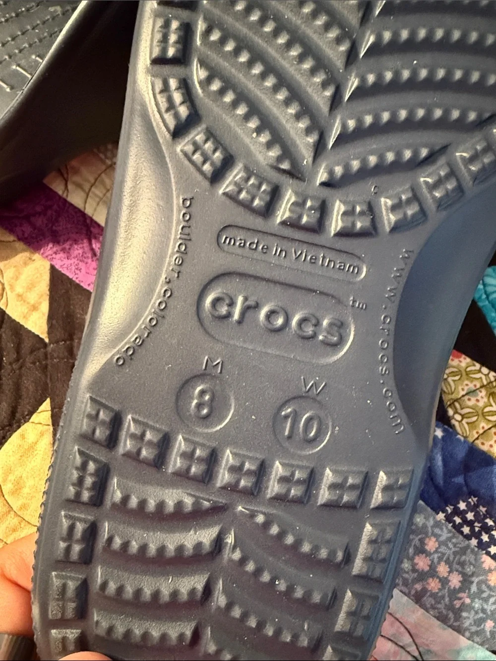 CROCS Navy Blue Flip Flops